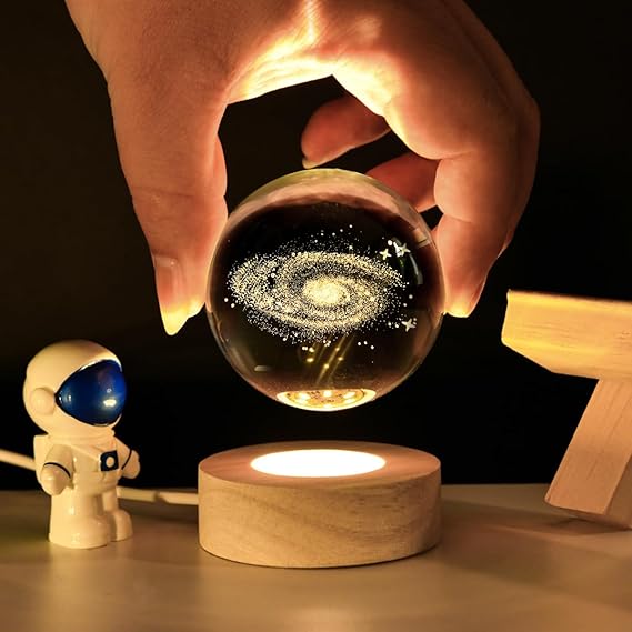 3d Galaxy Space Crystal Ball