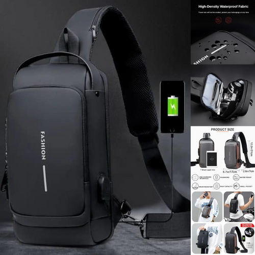 Multifunction Crossbody Bag Sport Running Travel Sling Pack