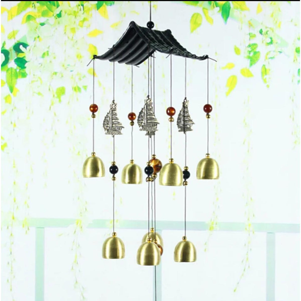 Wind Twin Metal Aluminum Wind Chimes Door Bells