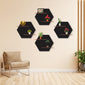 Double Hexa Shelves Pack Of Four Wall Art Style