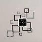 3d Acrylic Mirror Effect Ring Wall Clock Modern Design